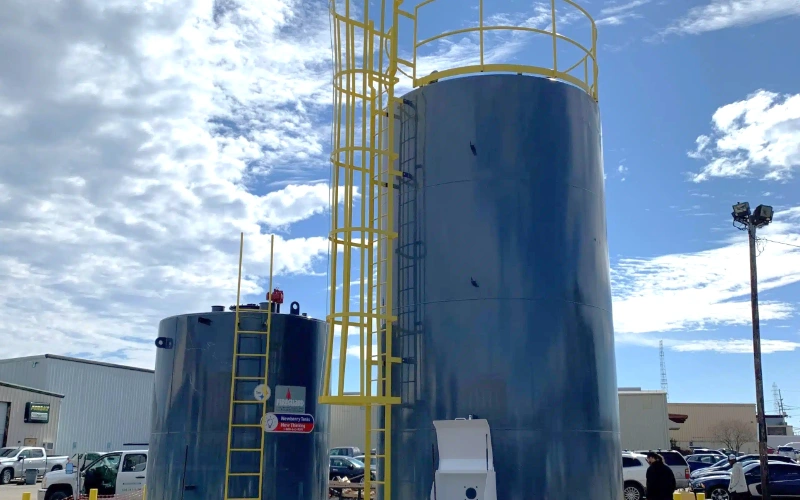 Welded steel fire water tank