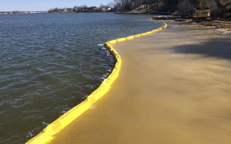 open water debris boom