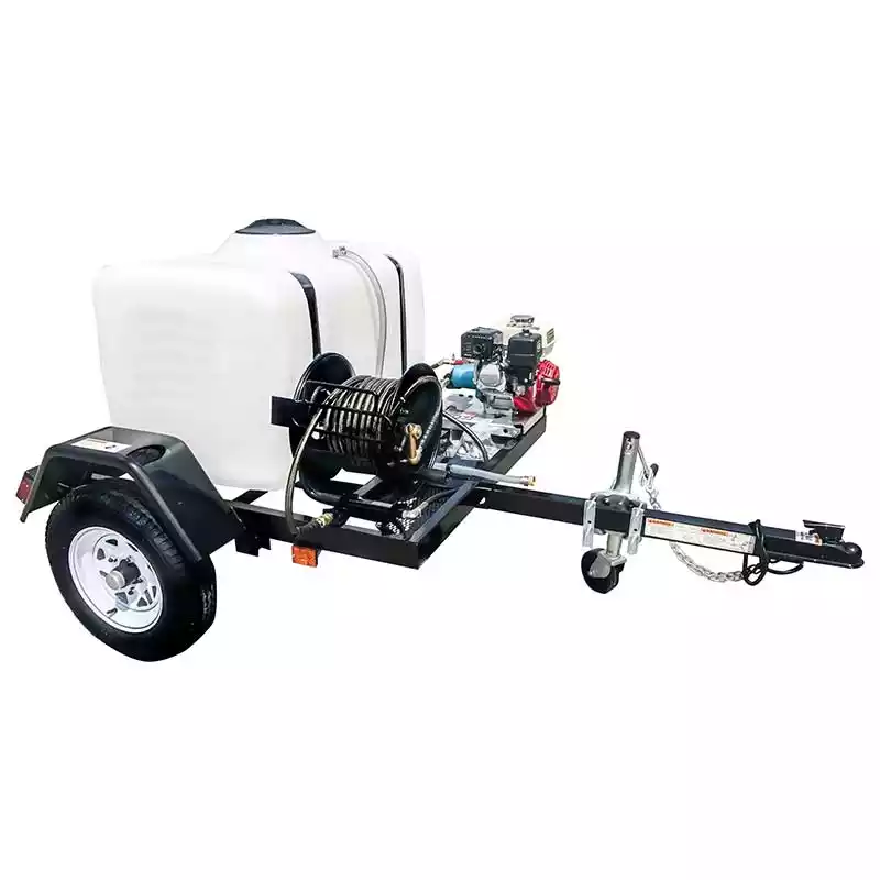 Pressure Washer Cleaning Trailer