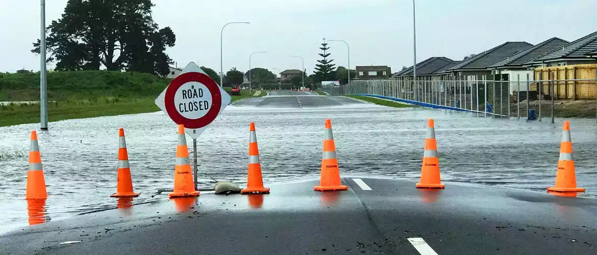 Flooded road