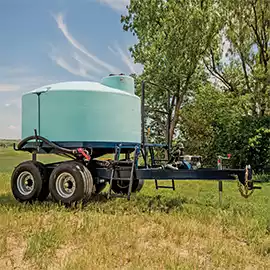 1020 & 1320 Gallon Cone Bottom Water Tank Trailer