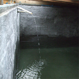 cistern concrete liner storage water