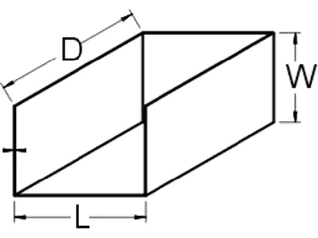 Open Top & End Boat Storage Compartment Drawing