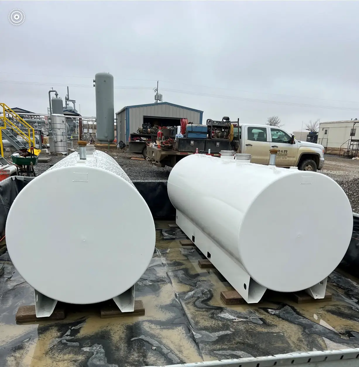 double wall oil and fuel storage tank