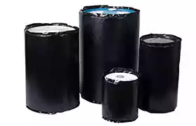 Heater blankets wrapped around 4 different tanks