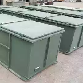 collapsible fuel bladder storage chest