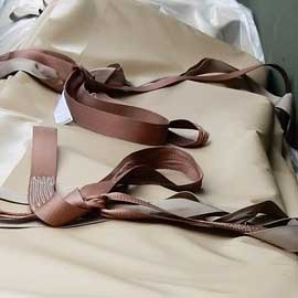 lifting straps for military fuel bladders