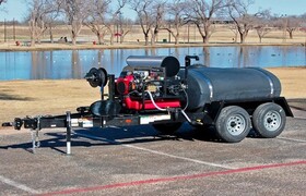 550& 1025 hot pressure washer Trailer