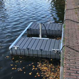 floating trash bin
