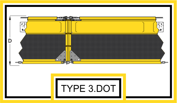 Type 3 HD Turbidity Curtain Drawing