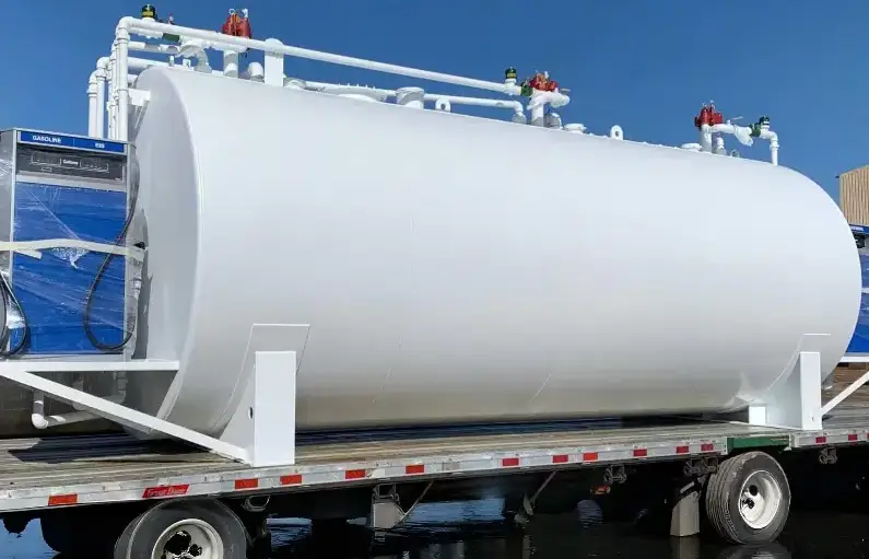 white double wall fireguard tanks for oil and fuel