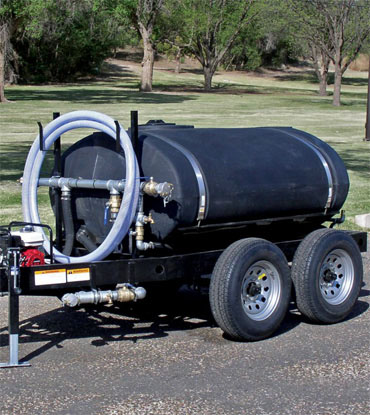 500 gallon water tank trailer