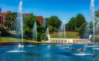 Fountains at university