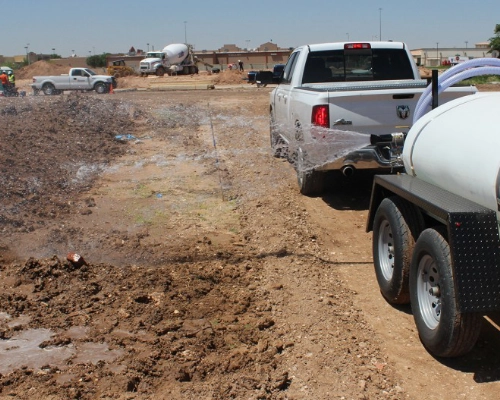Side spray kit for curb and fence line coverage