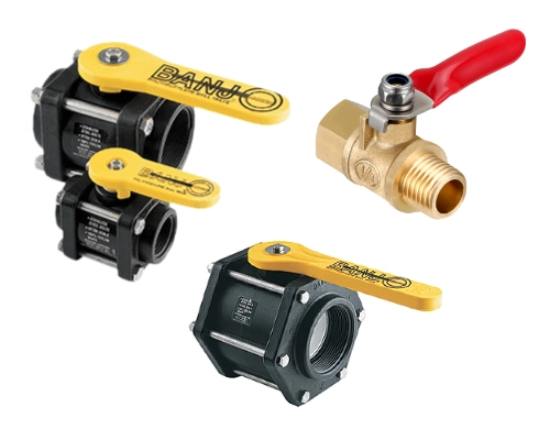 Ball, gate, butterfly, and garden‑hose valves